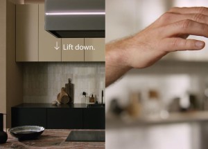 De gebarenbediening van de berbel Skyline Edge Play eilandkap