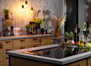 De NEFF inductiekookplaat vormt een naadloze combinatie met Glass Downdraft
