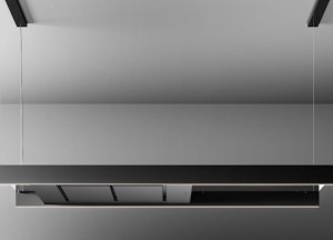Deze eilandschouw \"Light\" van Falmec is ultra-compact