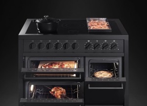 Dit is het nieuwste Steel inductiefornuis met pizza/brood bakoven