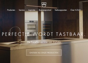 V-ZUG lanceert vernieuwde website